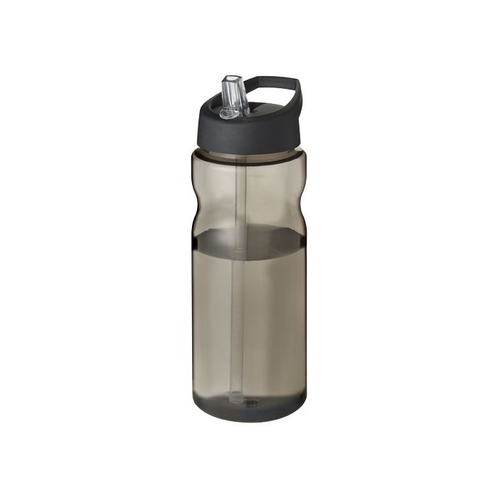 Bidon H2O Eco o pojemności 650 ml z wieczkiem z dzióbkiem-Węgiel drzewny – Gift Design