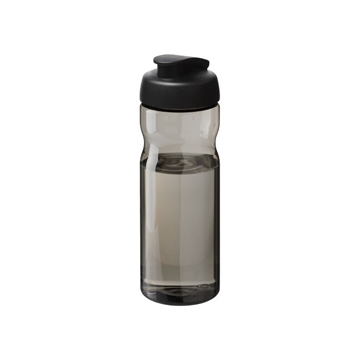 Bidon H2O Active® Base Tritan™ o pojemności 650 ml z klapką-Węgiel drzewny – Gift Design
