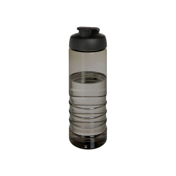 H2O Active® Eco Treble bidon z otwieraną pokrywką o pojemności 750 ml-Węgiel drzewny – Gift Design
