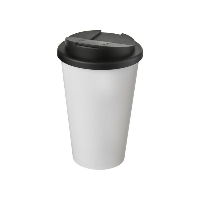Kubek Americano® 350 ml z pokrywką chroniącą przed rozlaniem-Biały – Gift Design