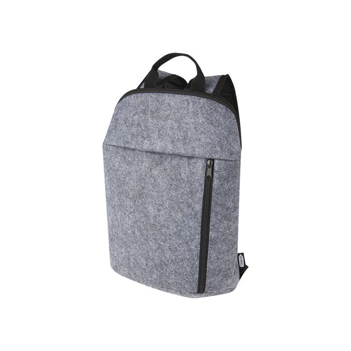 Felta plecak termoizolacyjny z filcu z recyklingu posiadającego certyfikat GRS 7 l-Średni szary – Gift Design