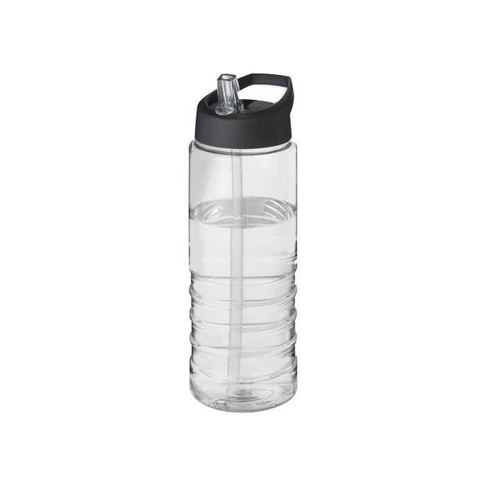 Bidon H2O Treble o pojemności 750 ml z wieczkiem z dzióbkiem-Przezroczysty – Gift Design