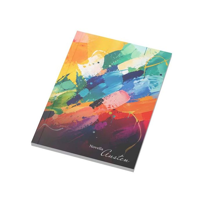 Notatnik A6 Novella Austen z miękką okładką, 50 kartek-Biały – Gift Design