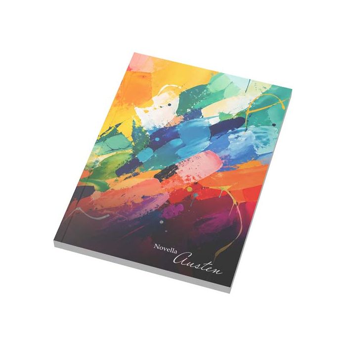 Notatnik Novella Austen w formacie A5 z miękką okładką – 100 kartek w linie-Biały – Gift Design