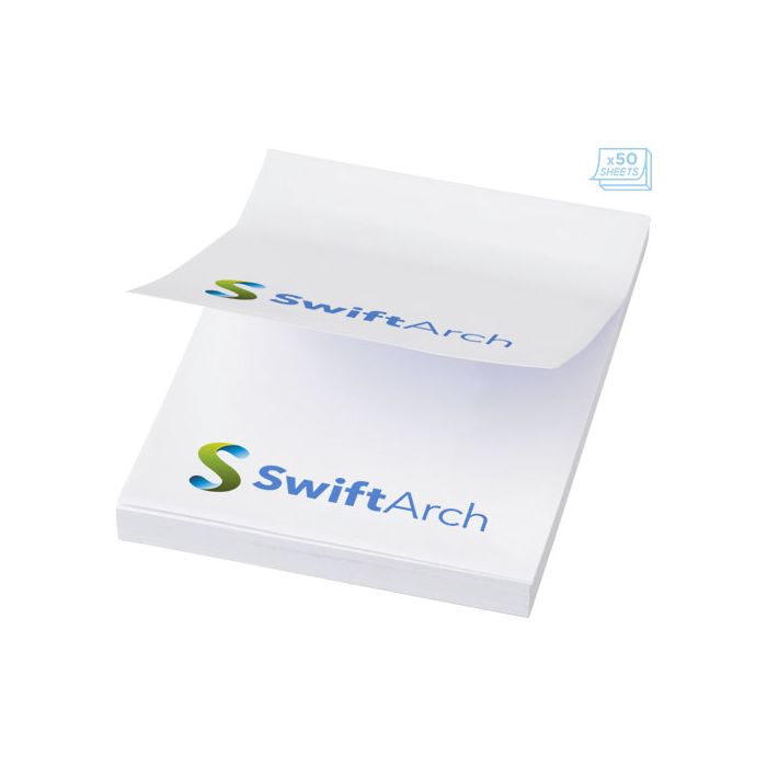 Karteczki samoprzylepne Sticky-Mate® 50x75-Biały – Gift Design