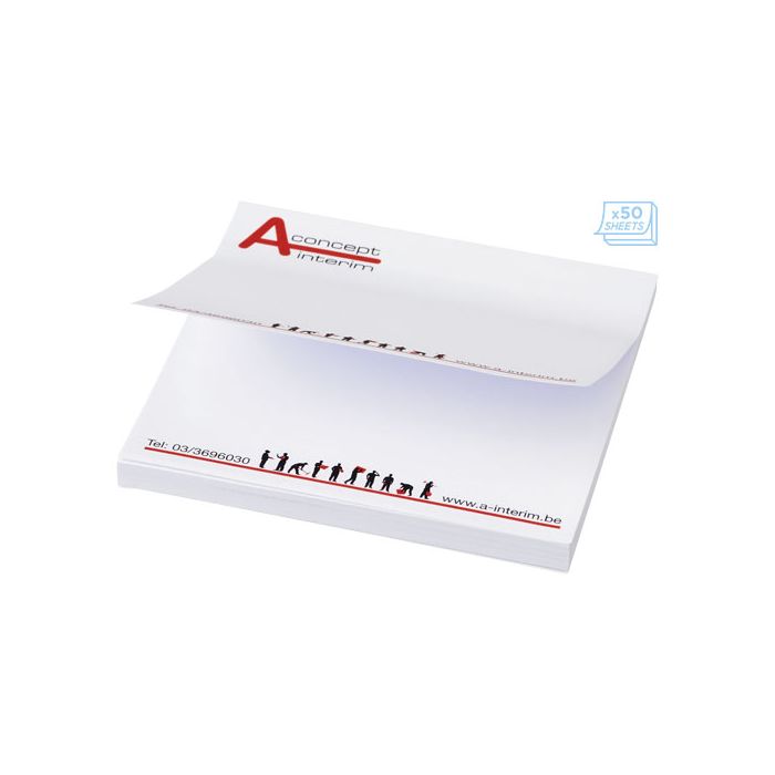 Karteczki samoprzylepne Sticky-Mate® 75x75-Biały – Gift Design