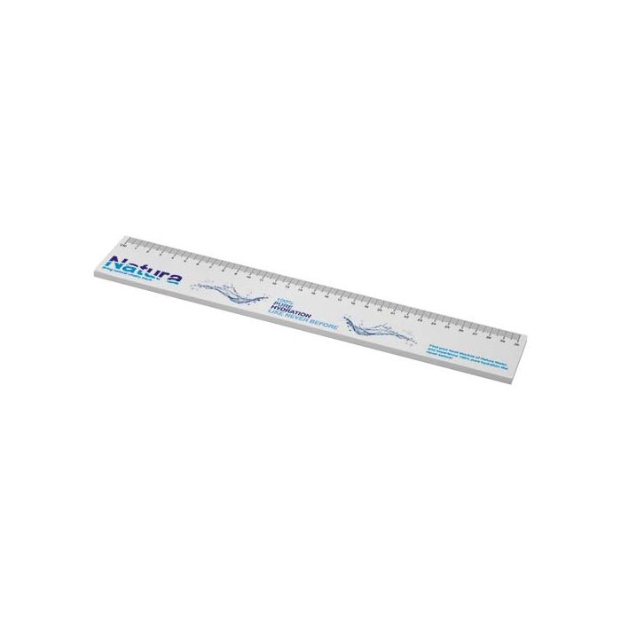 Sticky-Mate® recycled sticky notes with printed 30 cm ruler-Biały – Gift Design