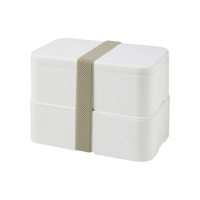 MIYO dwupoziomowe pudełko na lunch-Biały – Gift Design