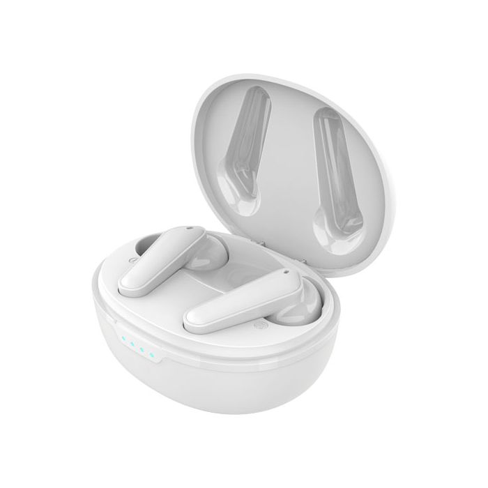 Prixton TWS158 reflective słuchawki douszne w technologii ENC i ANC-Biały – Gift Design
