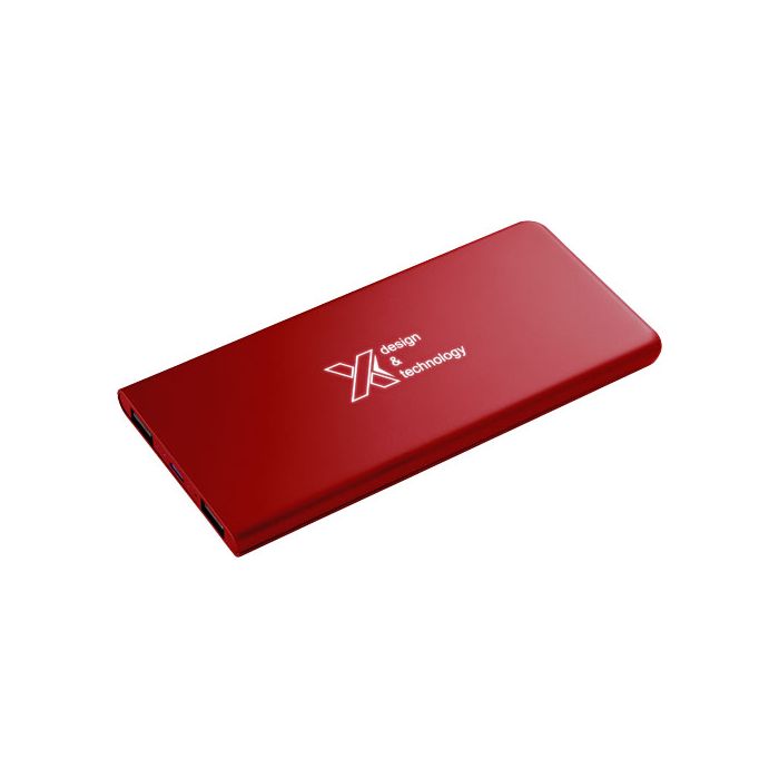 Powerbank z podświetlanym logo - SCX.design P15-Średnia czerwień – Gift Design