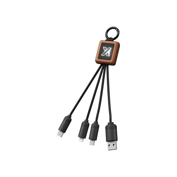 SCX.design C19 łatwy w użyciu kabel drewniany 20 W-Drewniany – Gift Design