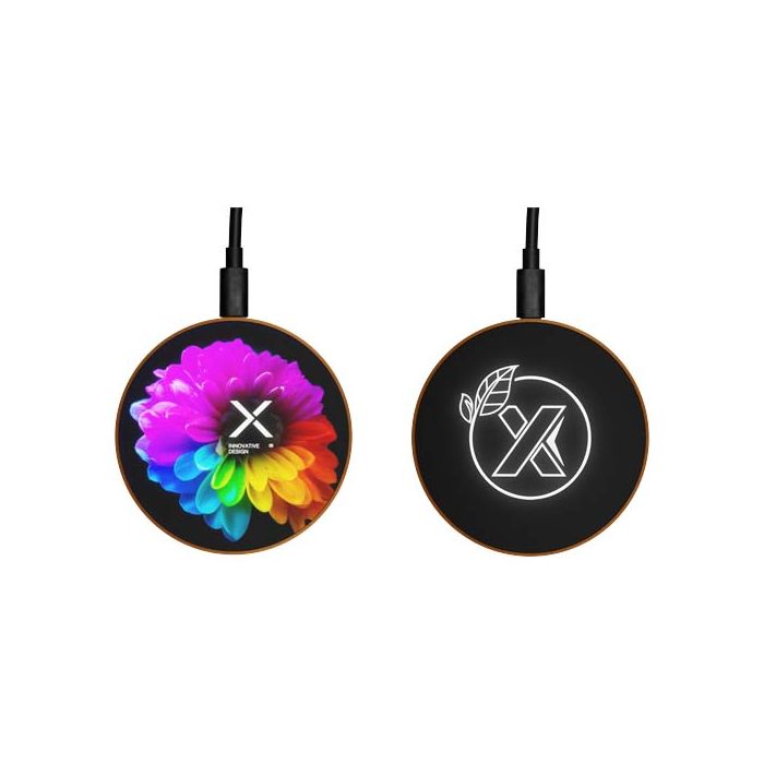SCX.design W13 drewniana bezprzewodowa stacja ładująca-Brązowy – Gift Design