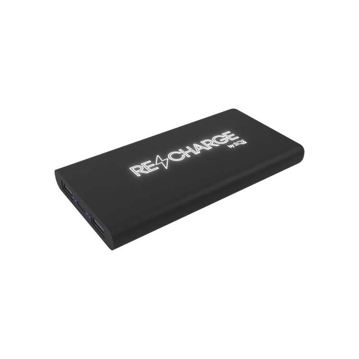 SCX.design P40 podświetlany bezprzewodowy powerbank 10 000 mAh-Czarny – Gift Design