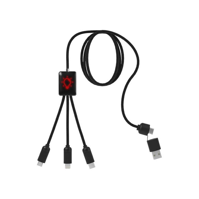 SCX.design C28 długi kabel do łądowania 5 w 1-Czerwony – Gift Design