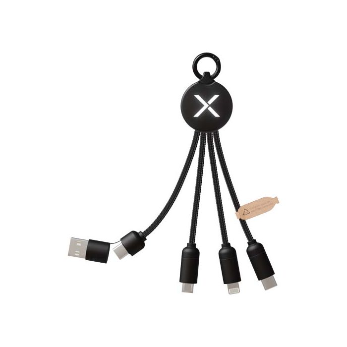 SCX.design C14 kabel do ładowania 5 w 1 o mocy 20 W-Czarny – Gift Design