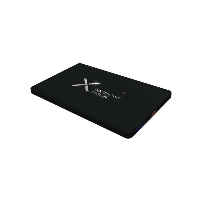 SCX.design P22 bardzo smukły magnetyczny powerbank o pojemności 5000 mAh-Czarny – Gift Design