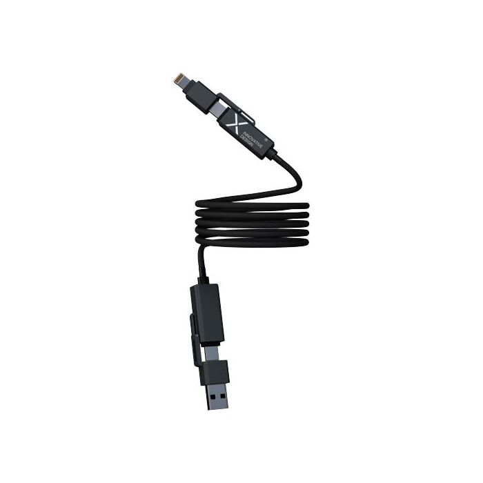 SCX.design C59 magnetyczny kabel do ładowania o mocy 100 W w izolacji z silikonu-Czarny – Gift Design