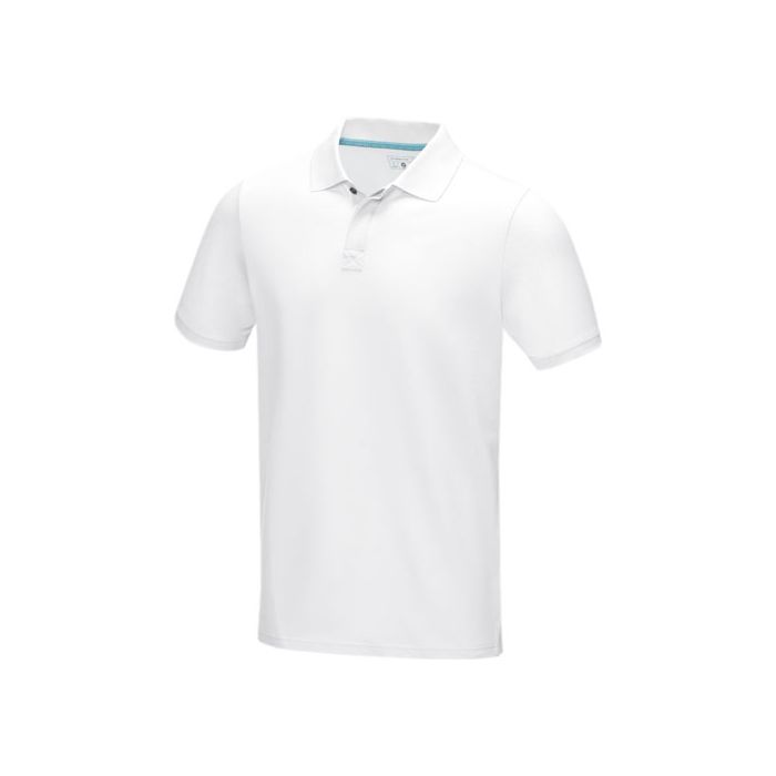 Męska organiczna koszulka polo Graphite-Biały – Gift Design