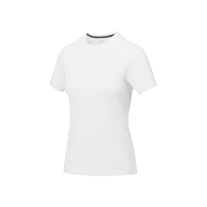 Damski t-shirt Nanaimo z krótkim rękawem-Biały – Gift Design