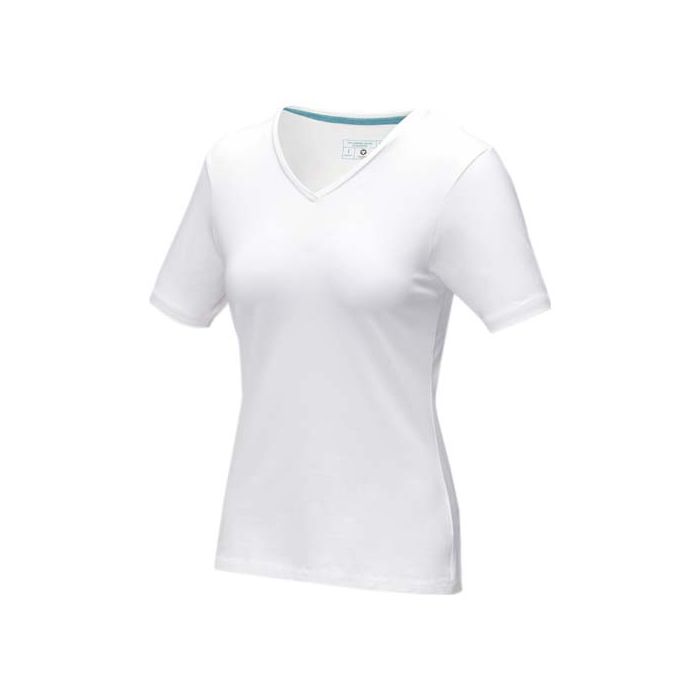 Damski T-shirt organiczny Kawartha z krótkim rękawem-Biały – Gift Design