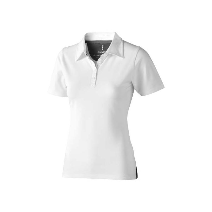 Damskie polo Markham z krótkim rękawem ze stretchu 200 g-m²-Biały – Gift Design