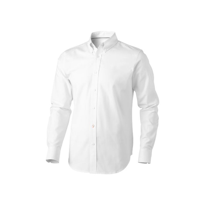 Męska koszula Vaillant z tkaniny Oxford z długim rękawem 142 g-m²-Biały – Gift Design