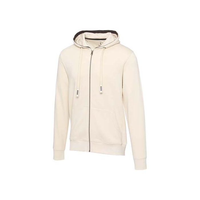 Unisex rozpinana bluza z kapturem Arora 300 g-m²-Piaskowiec – Gift Design