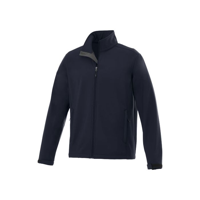 Męska kurtka typu softshell Maxson-Granatowy – Gift Design