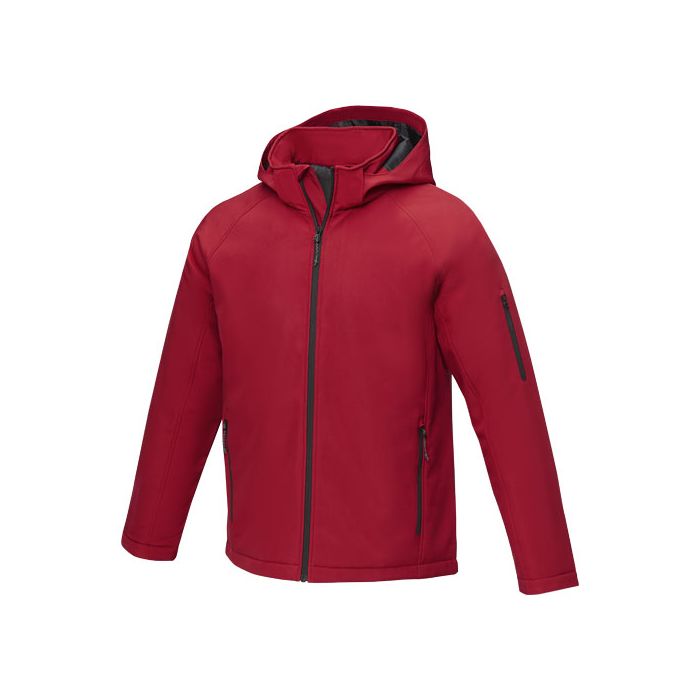 Notus męska ocieplana kurtka softshell-Czerwony – Gift Design