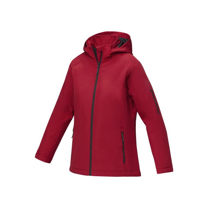 Notus damska ocieplana kurtka softshell-Czerwony – Gift Design