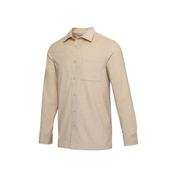 Alum koszula sztruksowa unisex 252 g-m²-Owsianka – Gift Design
