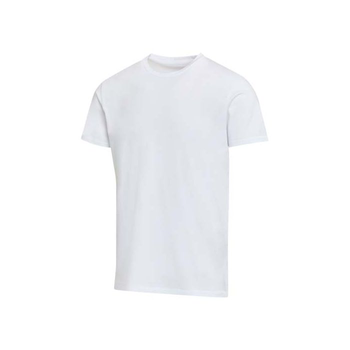 Balfour organiczna koszulka unisex o gramaturze 200 g-m² z krótkim rękawem i certyfikatem OCS-Biały – Gift Design