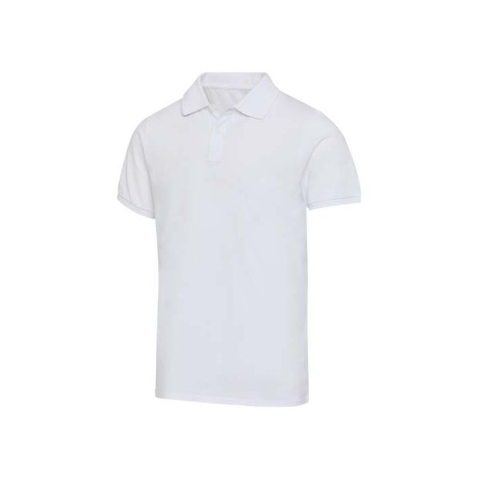 Beryl naturalna koszulka polo z recyklingu z krótkim rękawem, unisex, o gramaturze 220 g-m²-Biały – Gift Design