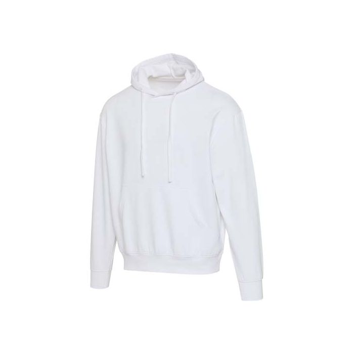 Boris 280 g-m2 bluza z kapturem unisex z bawełny organicznej z certyfikatem OCS w stylu oversize-Biały – Gift Design