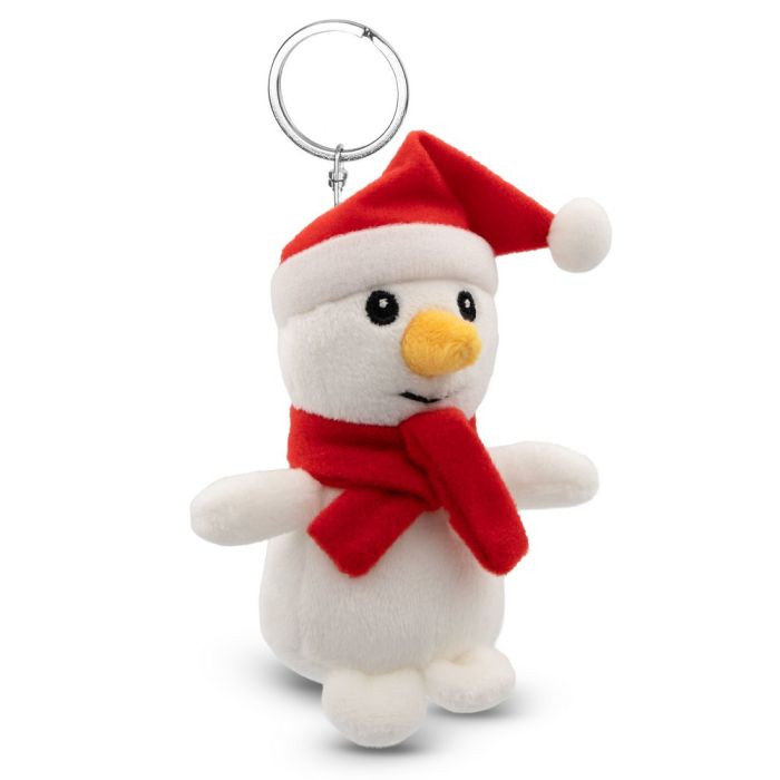 Pluszowy bałwanek, brelok | Anatols – Gift Design