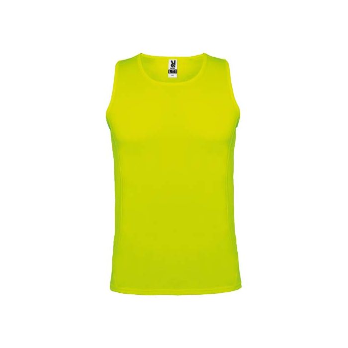 Andre dziecięcy podkoszulek sportowy 140 g-m²-Fluorescencyjny żółty – Gift Design