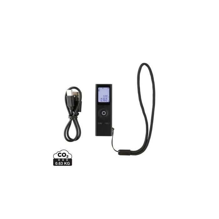 Dalmierz laserowy 30m Gear X, aluminium z recyklingu – Gift Design