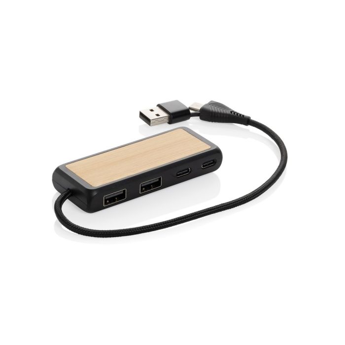 Hub USB, plastik z recyklingu – Gift Design