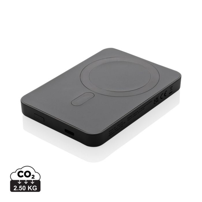 Magnetyczny bezprzewodowy power bank 5000 mAh Magnetix – Gift Design