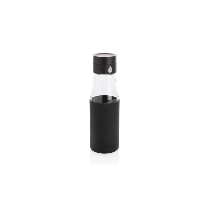 Szklana butelka 650 ml Ukiyo, monitorująca ilość wypitej wody – Gift Design
