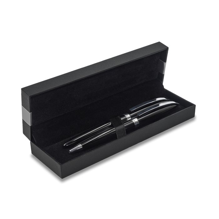 Zestaw piśmienniczy Victis, czarny – Gift Design