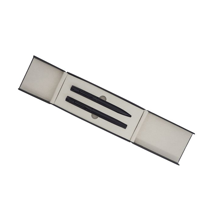 Zestaw piśmienniczy Pedri, czarny – Gift Design