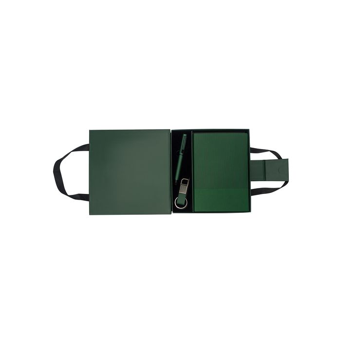 Zestaw upominkowy Lovaro, ciemny zielony – Gift Design