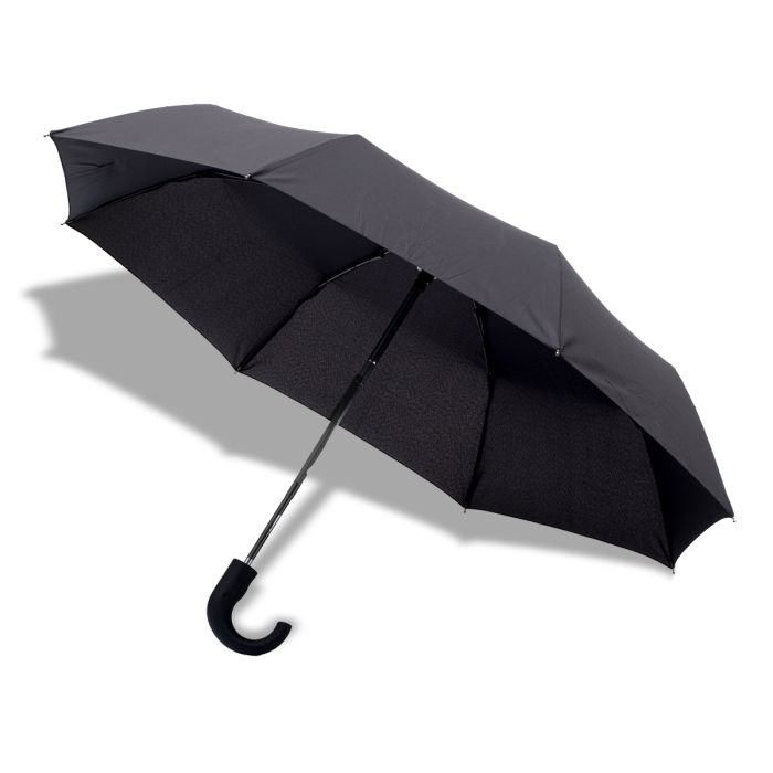 Składany parasol sztormowy Biel, czarny – Gift Design