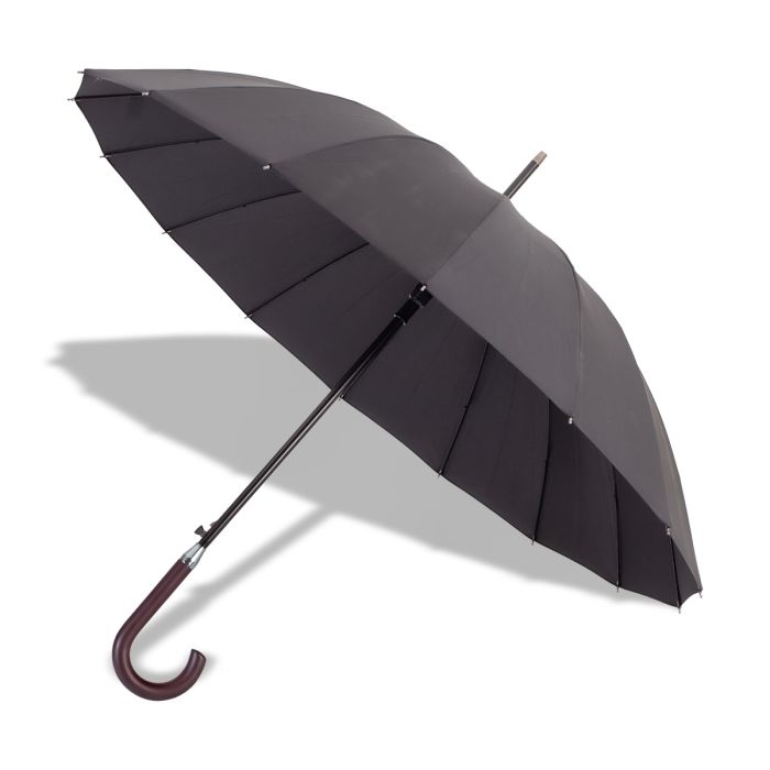 Parasol 16 panelowy Thun, czarny – Gift Design