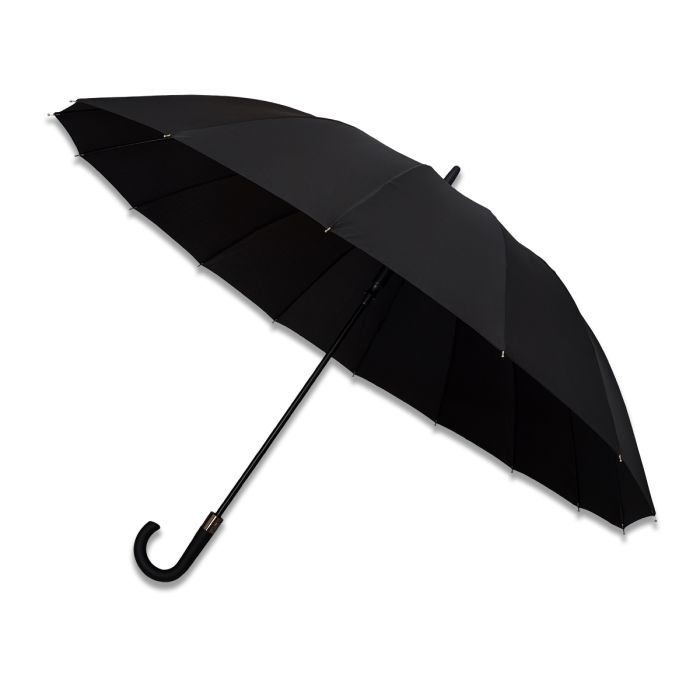 Parasol 16 panelowy Trento, czarny – Gift Design