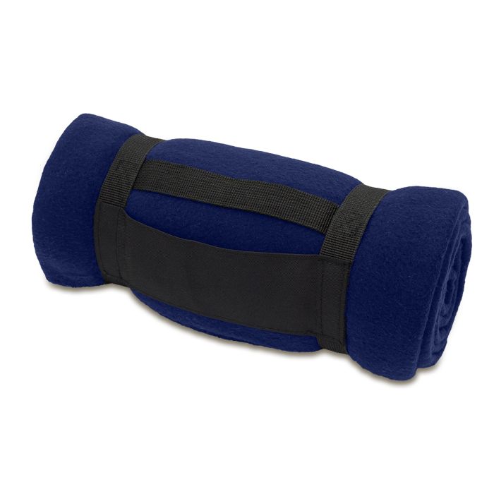 Koc polarowy Arosa, granatowy – Gift Design