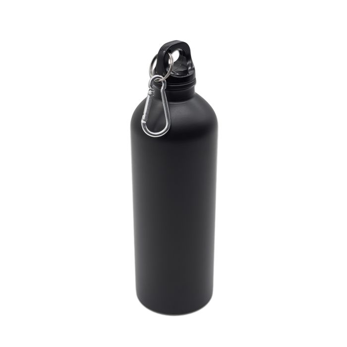 Bidon stalowy Caminos 800 ml, czarny – Gift Design
