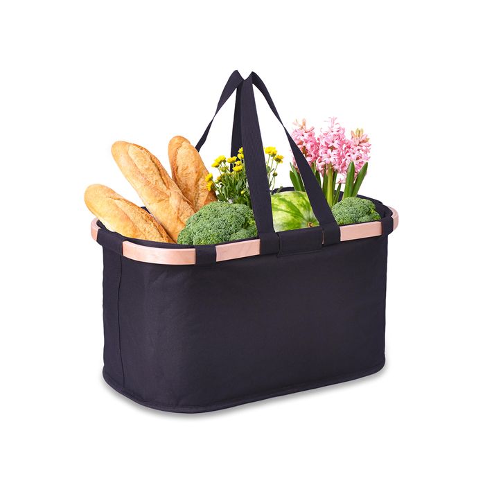 Kosz na zakupy Staylo, czarny – Gift Design
