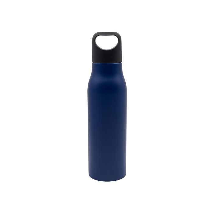 Butelka stalowa Bary 800 ml, granatowy – Gift Design